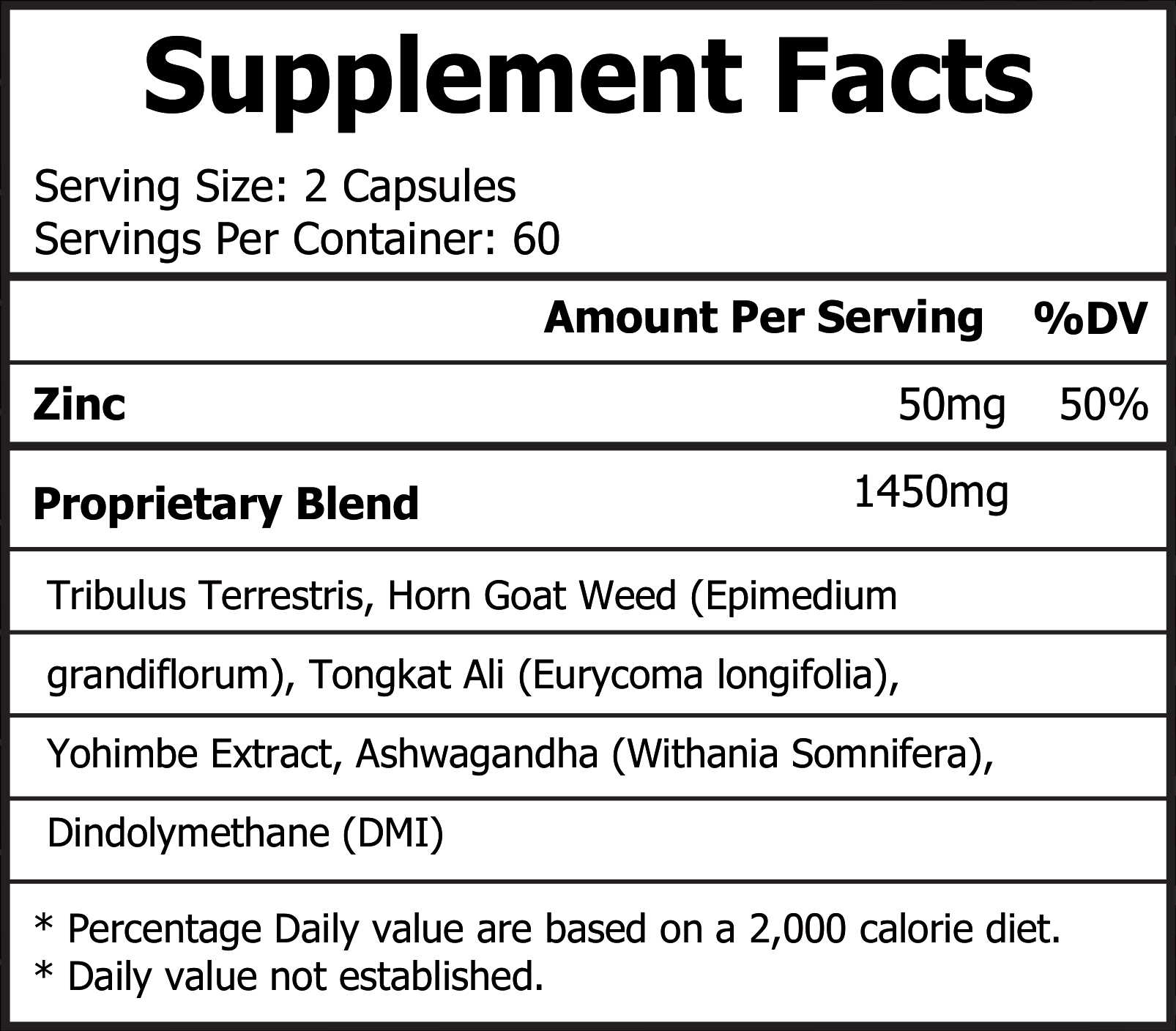 ULTRA ALPHA Supplement Facts panel